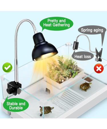 Buy Pewingo Turtle Heat Lamp - UVB Basking Spot Lights for Reptiles | 360 Swivel Clamp | Halogen & Orange Light | Ideal for Turtles Snakes & Lizards - Buy Online on SooperMarket.com