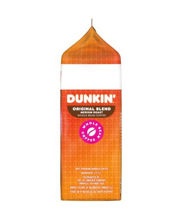 Dunkin' Original Blend Medium Roast Whole Bean Coffee - 20 oz - Premium Flavor - Buy Online on SooperMarket.com