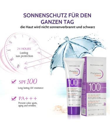 Shefave Sun Cream SPF 100 Sports Sun Protection Sunblocker for Face and Body Very High Protection Soothing Sunscreen Protect UV Rays Repairing Care (80 ml Sun Protection Factor (SPF) 100) - Buy Online on SooperMarket.com