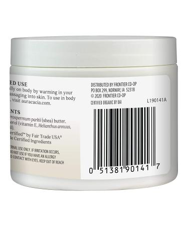 Aura Cacia Organic Shea Butter 3.25 oz - Natural Moisturizer for Skin & Hair - Buy Online on SooperMarket.com