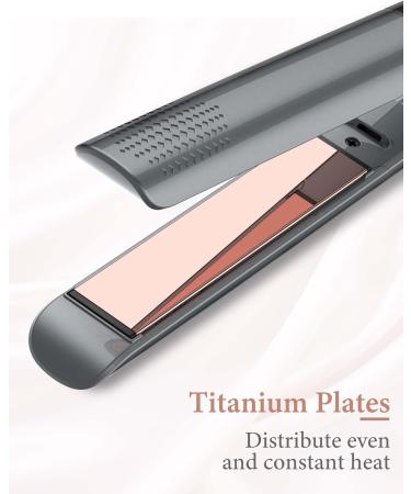 Buy ANWA Titanium 1 Inch Flat Iron Hair Straightener - 2 in 1 Curler 3D Floating Plates Professional Ionic Design Double Voltage - International Shipping Available - Buy Online on SooperMarket.com