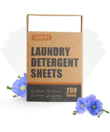 Eco-Friendly Laundry Detergent Sheets - 200 Fresh Linen Scent Strips for 200 Loads | Lightweight & Portable Hypoallergenic & Space-Saving Solution - Buy Online on SooperMarket.com