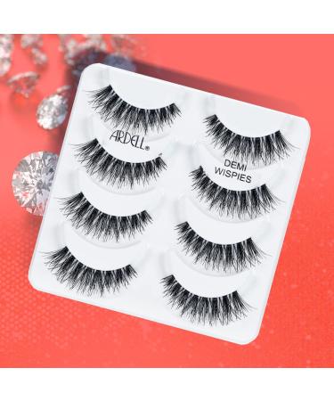 Ardell Demi Wispies False Eyelashes Black - Full Volume Strip Lashes 2-Pack (4 pairs) - Eye Make-Up Enhancement - Buy Online on SooperMarket.com