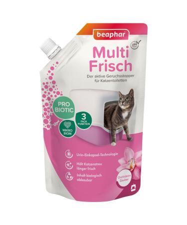 Beaphar - Multi Frisch - The active odor stopper for cat toilets - with probiotics - protects the microbiome - biodegradable - pH -neutral - orchids magic - 400 g