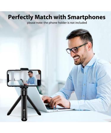 EMEET Professional Webcam Mini Tripod - Portable & Lightweight | Adjustable Height 5.7-12.2 in | Stable Use | Universal Compatible - Buy Online on SooperMarket.com