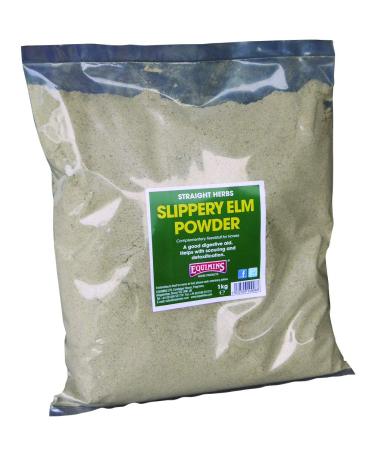 Equimins Unisex's Straight Herbs Slippery Elm Powder Clear 1 kg Transparent