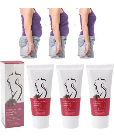 Cellulite Fat Burning Cream Coffee Extract Slimming Cream for Calorie Burn Skin Revitalization and Moisturizing 60g (3 Pack) with Healthy Look - Buy Online on SooperMarket.com