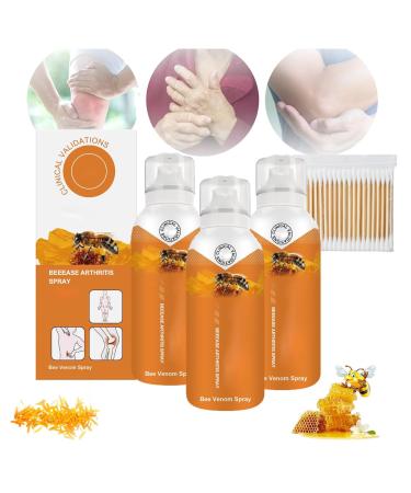 Body Therapy Bee Venom Joint & Bone Therapy Spray - Bee Venom Serum Spray Provides for Back Neck Hands Feet (3 Pcs)