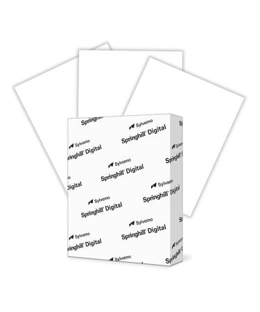 Springhill White 8.5  x 11  Cardstock Paper  90lb  163gsm  250 Sheets (1 Ream)   Premium Lightweight Cardstock  Printer Paper with Smooth Finish for Greeting Cards  Flyers  Scrapbooking   015101R 90lb 1 Ream | 250 Sheets...