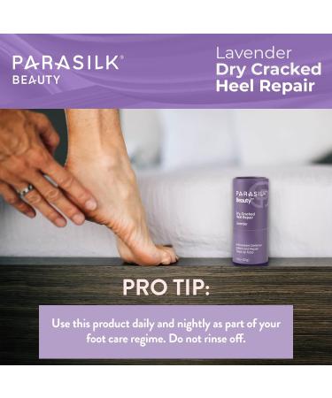 Parasilk Beauty Lavender Heel Repair Stick - Moisturizing Solution for Dry Cracked Feet with Antioxidant Oils & Wax - Buy Online on SooperMarket.com