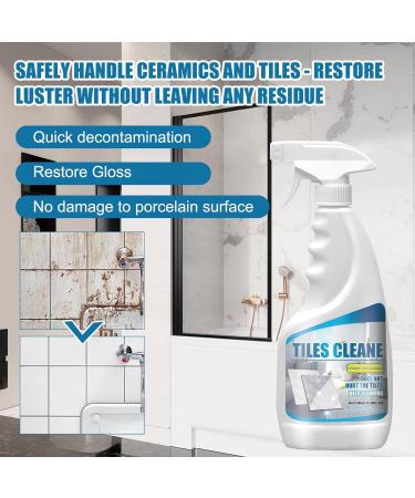Tile Grout Cleaner Sprayer Powerful Grout Cleaner for Tile Floors Tile Grout Cleaner and Whitener Ceramic Tile Marble Cleaning Liquid Multipurpose Kitchen Bathroom Cleaner (2PCS) - Buy Online on SooperMarket.com
