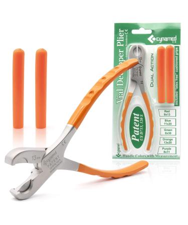 Cynamed Twin Action Decapper Pliers - Perfect for Decapping 13mm and 20mm Crimped Vials and Bottles D-13/20C