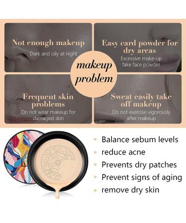 NUEDSFXO Mushroom Head Air Cushion CC Cream - Moisturizing Concealer BB Cream for All Skin Types - Long Lasting, Matte Makeup Base with Mushroom Applicator - Even Skin Tone (Natural Color) - Buy Online on SooperMarket.com
