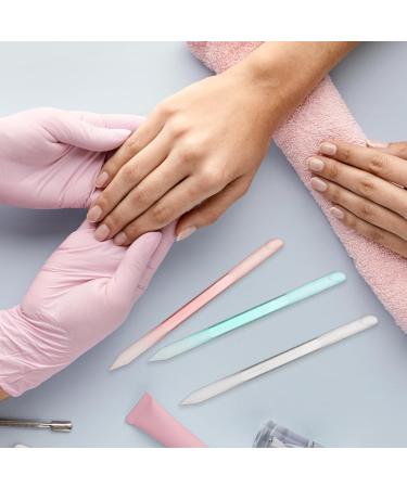 Professional Glass Cuticle Pusher Set - 3 Pieces Cuticle Remover Tool & Precision Nail File for Perfect Nail Care - Buy Online on SooperMarket.com