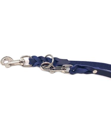 Buy Adjustable Dog Liner for Small & Large Dogs | 2m Double Linen Leash - Navy Blue - Buy Online on SooperMarket.com