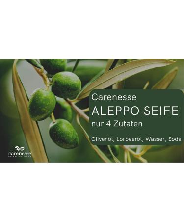 Carenesse Aleppo Soaps - 5 Pieces Vegan Handmade Natural Olive Oil Soap (830-930g) - Perfect for Beauty & Skin Care - Buy Online on SooperMarket.com
