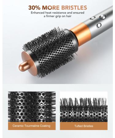 Upgrade Large Round Volumizing Brush for Dyson Airwrap HS01/HS05 | Smooth & Curly Styling Attachment - Buy Online on SooperMarket.com