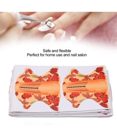 Eco-Friendly 100pcs Nail Extension Forms - Orange | For Nail Artists, Salons & Home Use - Buy Online on SooperMarket.com