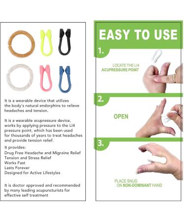 Acupressure Point Clip - Portable Hand Pressure Point Device for Men & Women | International Shipping Available - Buy Online on SooperMarket.com