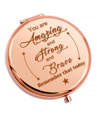 Inspirational Gifts for Girls Personal Makeup Mirror For Women Encouragement Gift For Friend Daughter Granddaughter Goddaughter Coworker Travel Makeup Mirror Birthday Graduation Gift Compact Mirror