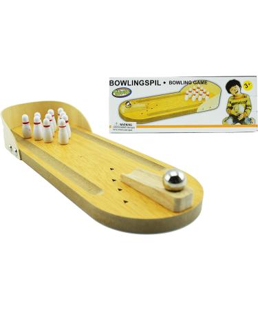 Toysery Mini Bowling Set - Wooden Tabletop Game for Home or Office Fun - Buy Online on SooperMarket.com