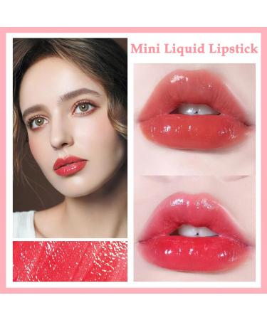 Buy 6 Colors Peach Lip Tint Mini Liquid Lipstick | Moisturizing Plumping Multi-Use Lip & Cheek Tint | Non-Sticky Transfer-Proof Matte Finish | International Shipping Available - Buy Online on SooperMarket.com