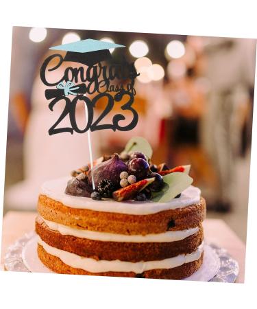 HOMSFOU 24 Pcs Graduation Cake Decorating Graduation Decorations Graduation Cap Cupcake Topper Class a Customs Graduation Party Cake Decorations Phd Cake Picks Ornament Paper Cup - Buy Online on SooperMarket.com