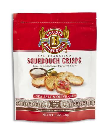 San Francisco Boudin Bakery Sourdough Crisps-Sea Salt & Olive