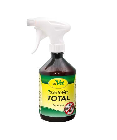 CDVET NATURDEDEITS INSITOVET Total 500ml - effective and sustainable defense against flea and mosquito to brakes to the tick - has a long -lasting and intensive -gentle effect on fur and skin - 500 ml