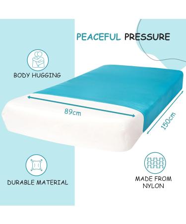 Sensory Compression Bed Sheet for Kids with Autism & Anxiety - Sentire-Sensory UK - Single Blue - Buy Online on SooperMarket.com