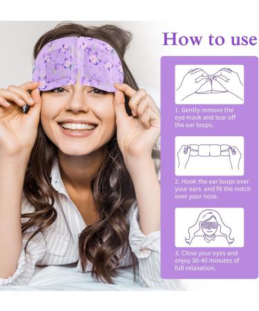 12 Packs Steam Eye Masks for Dry Eyes Lavender Heated Eye Mask Disposable Warm Compress for Eyes Eye Compress Moist Heat Relieve Eye Fatigue for Dark Circles Puffy Eyes - Buy Online on SooperMarket.com