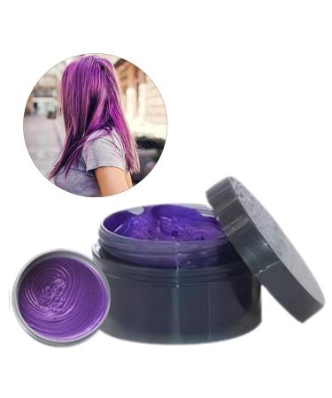 Temporary Purple Hair Color Wax - Water Soluble Quick Drying Hair Dye for Kids Women & Men - Wash Out Easily - Buy Online on SooperMarket.com