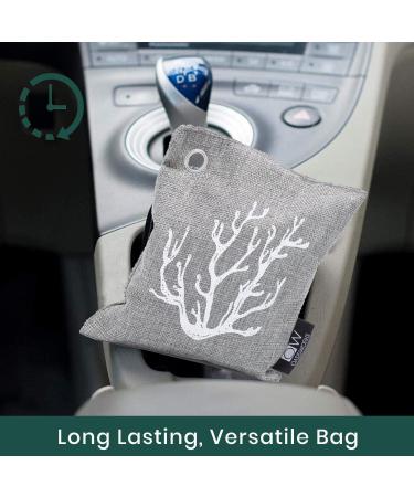 Oasisworks Bamboo Activated Charcoal Air Purifying Bags (4 Pack) - Odor Absorber for Home and Car - Pet Friendly Charcoal Air Purifier Bags - Buy Online on SooperMarket.com
