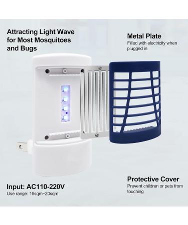 Bug Zapper Indoor Electronic Fly Zapper Lamp Non-Toxic Silent Insect Mosquito Killer Fly Killers Indoor for Home Use Effective Operation UV Insect Killer Fruit Fly Traps Indoor Blue - Buy Online on SooperMarket.com