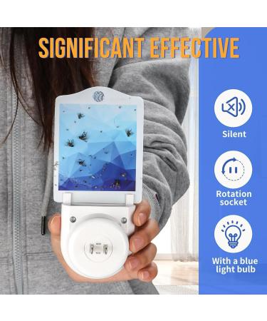 Indoor Sticky Trap Plug-in Indoor Snap Trap Blue-Purple Light Attracts Sticky Trap - 500 Square Feet Protection (1 Device + 6 Refills) - Buy Online on SooperMarket.com