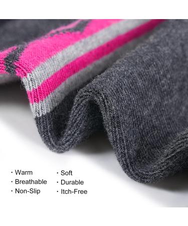 4 Pack Women's Merino Wool Hiking Socks - Cushioned & Warm Thermal Winter Boot Socks - Size 5-8 - Mixed Color Pack - Buy Online on SooperMarket.com
