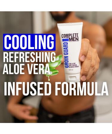 Groin Guard Anti Chafing Cream for Men | Talc-Free Aluminum-Free Natural Odor Control & Friction Defense - Non-Greasy & Cool Dry Comfort - Buy Online on SooperMarket.com