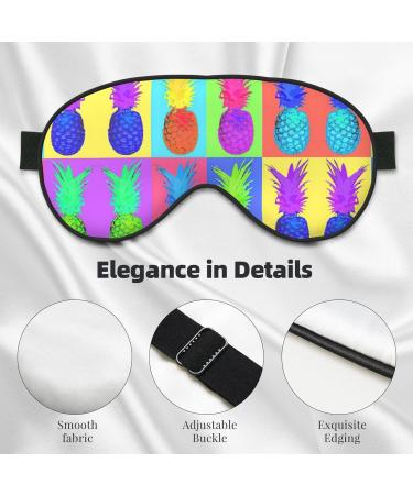 Colorful Pineapple Soft Sleep Eye Mask | Breathable Eye Patch for Travel & Relaxation - Shop Now - Buy Online on SooperMarket.com