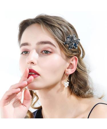 WSERE Set of 3 Mini Rhinestone Hair Jaw Clips for Women Girls - Non Slip Exquisite Claw Clip - Easy to Match - Multicolor - Pack of 3 - Buy Online on SooperMarket.com