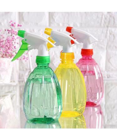 Diompirux 3 pieces 500ml color transparent spray bottle plastic spray bottles Ehrweg spray bottle empty atomizer bottle multifunctional spray bottle for garden plants hairdresser car care