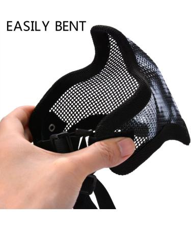 Airsoft Half Lower Face Mask and Goggles Set - Steel Metal Mesh for BB Gun/CS Game/Paintball - Anti-UV Tactical Military Eyewear for Men Women Kids - Buy Online on SooperMarket.com