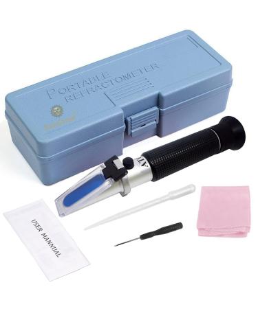 SunGrow Aquarium Refractometer 7.6 Inches Measure Salinity of Water Remarkable Accuracy Includes Calibration Tool Ensures Overall Health of Plant and Marine Life Easy and Clear Reading