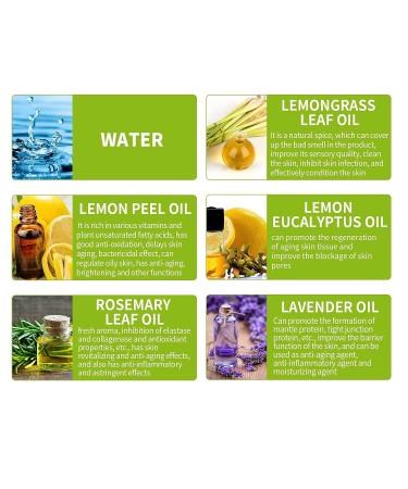 OUKPANE 2Pcs Citronella Soap - Natural Lemongrass Body Wash Bar for Body & Facial Skin - Buy Online on SooperMarket.com