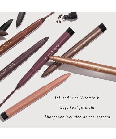 LAURA GELLER NEW YORK Kajal Longwear Kohl Eyeliner Pencil | Deep Black with Caffeine | Smooth & Blendable Makeup - Buy Online on SooperMarket.com