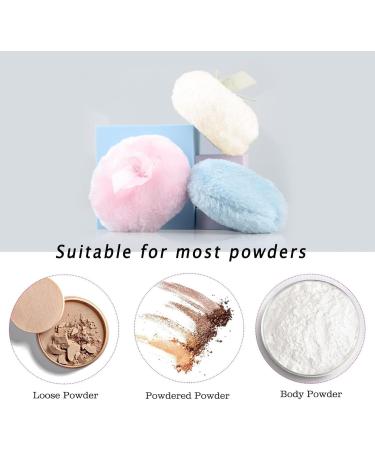 4pcs Large Fluffy Plush Body Puff Set | Ultra Soft & Washable Powder Puffs for Face and Body - Buy Online on SooperMarket.com