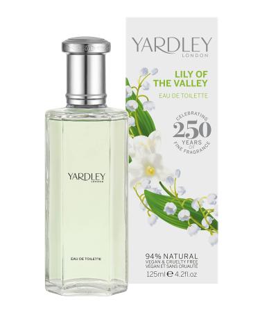 Lily of The Valley by Yardley of London for Women Eau De Toilette Spray, 4.2 Ounce