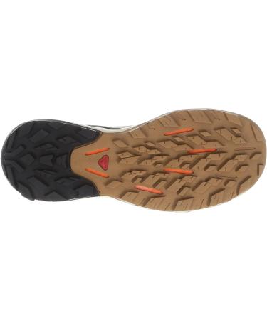 Salomon Men's OUTPULSE Hiking Shoes - 10.5 - Wrought Iron/Bleached Sand/Vibrant Orange - Buy Online on SooperMarket.com