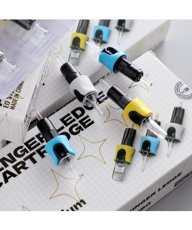 STIGMA Finger Ledge Tattoo Cartridge Needles #12(14RS) Round Shader 0.35mm - 16Pcs | Rotary Tattoo Machine Cartridges - Buy Online on SooperMarket.com