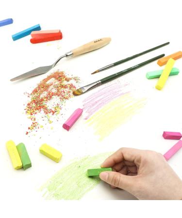 Mont Marte Soft Pastels in Tin Box Signature 48pc - Vibrant Assorted Colors for Art, Craft, Coloring, Sketching - Great Blending, Storage Case Included - Buy Online on SooperMarket.com
