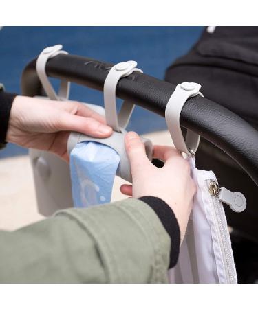 Ubbi Retractable On-the-Go Bag Dispenser - Lavender Scented Gray | Essential Baby Travel Accessory & Gift - Buy Online on SooperMarket.com